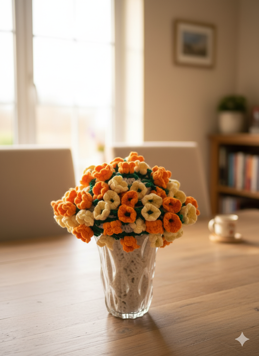 Couverture et Bouquet de fleurs 2 en 1
