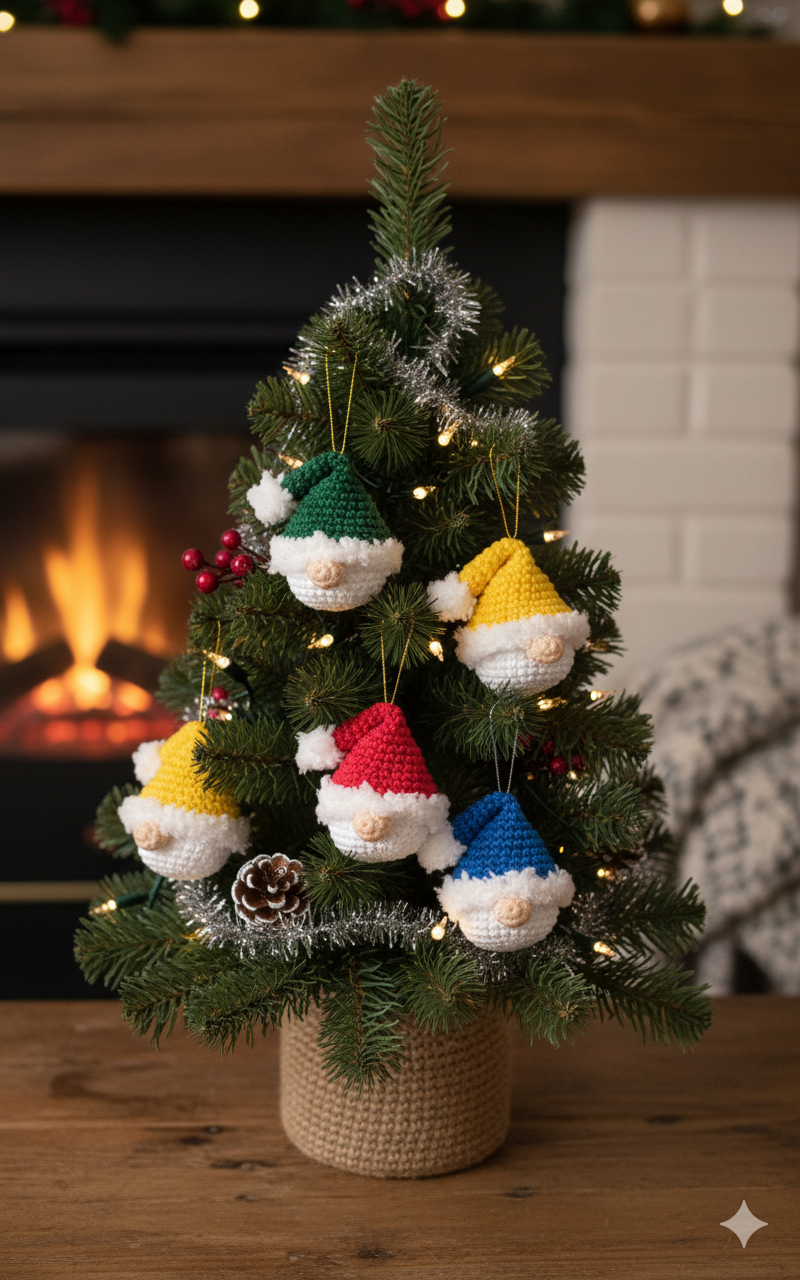 Tuto Gnome de Noël (décoration sapin)