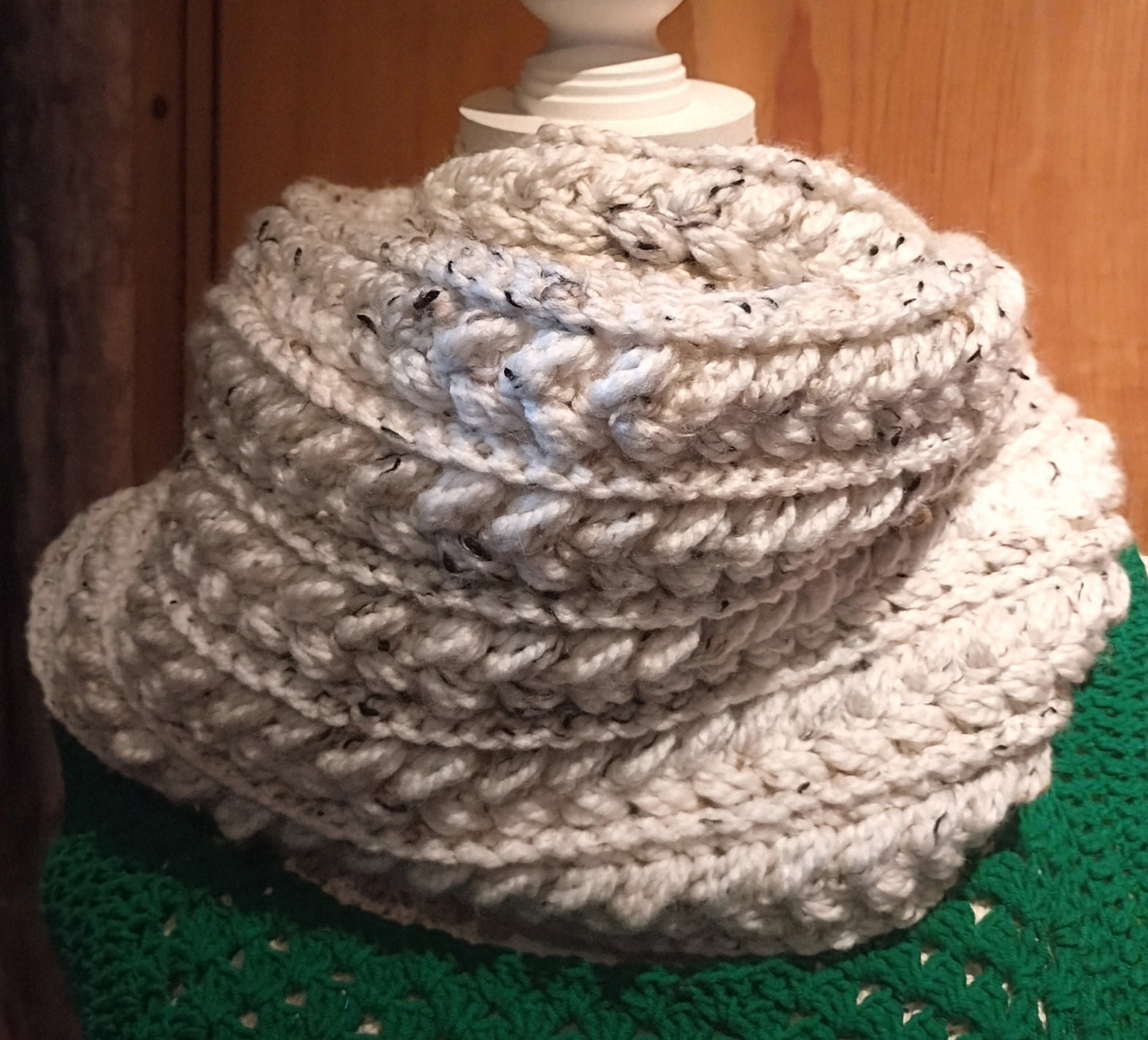 Écharpe snood mixte "épi de blé"
