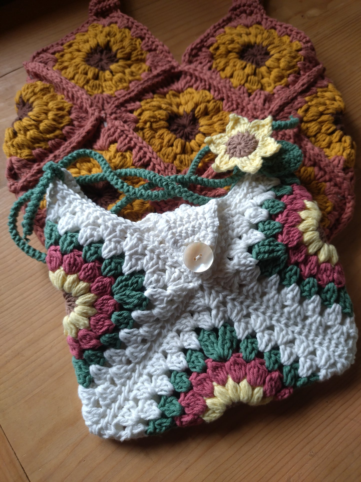 Mini Sac à Main/pochette "Éclat de Tournesol" – 100 % Coton