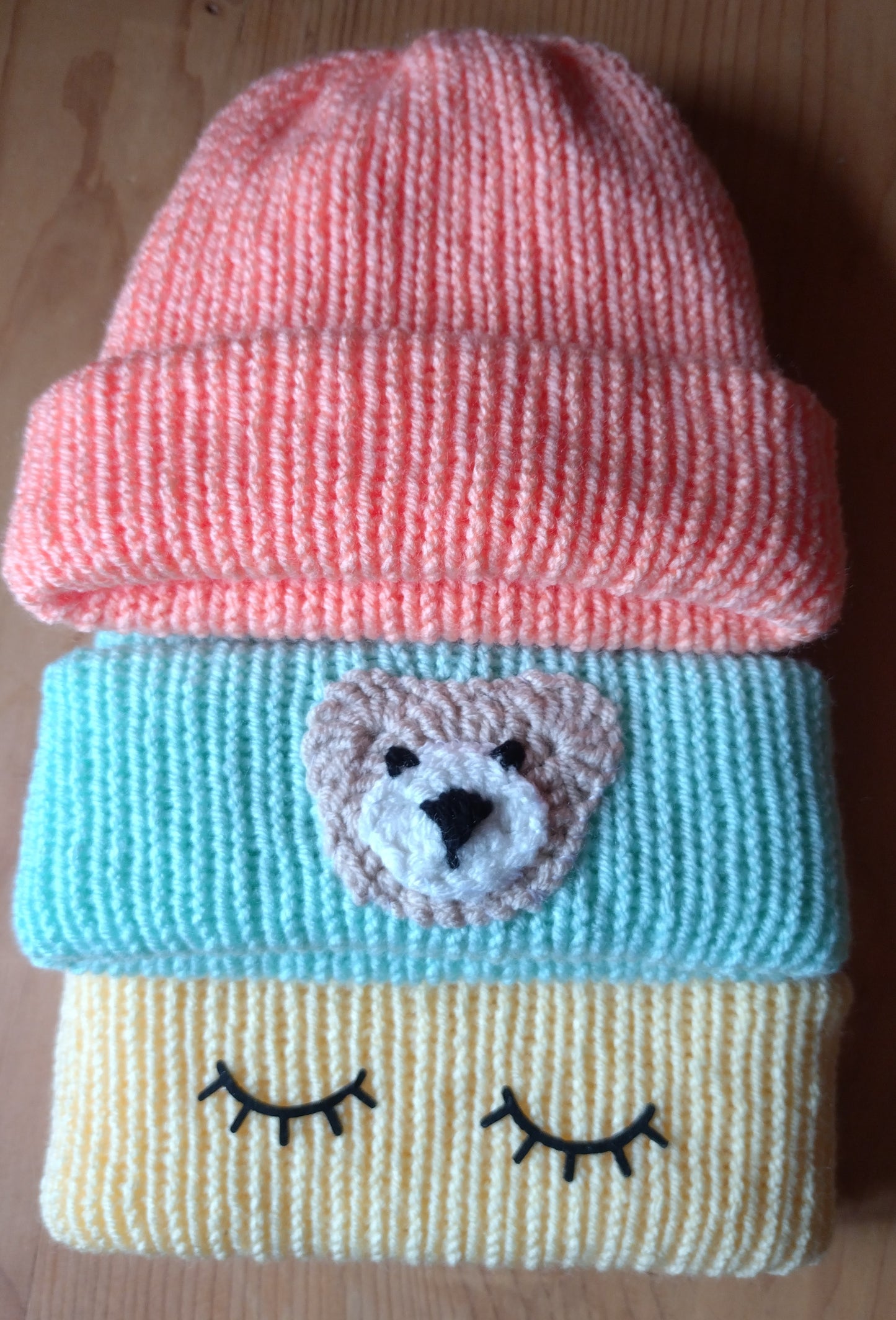 Bonnet bébé enfant tricotin