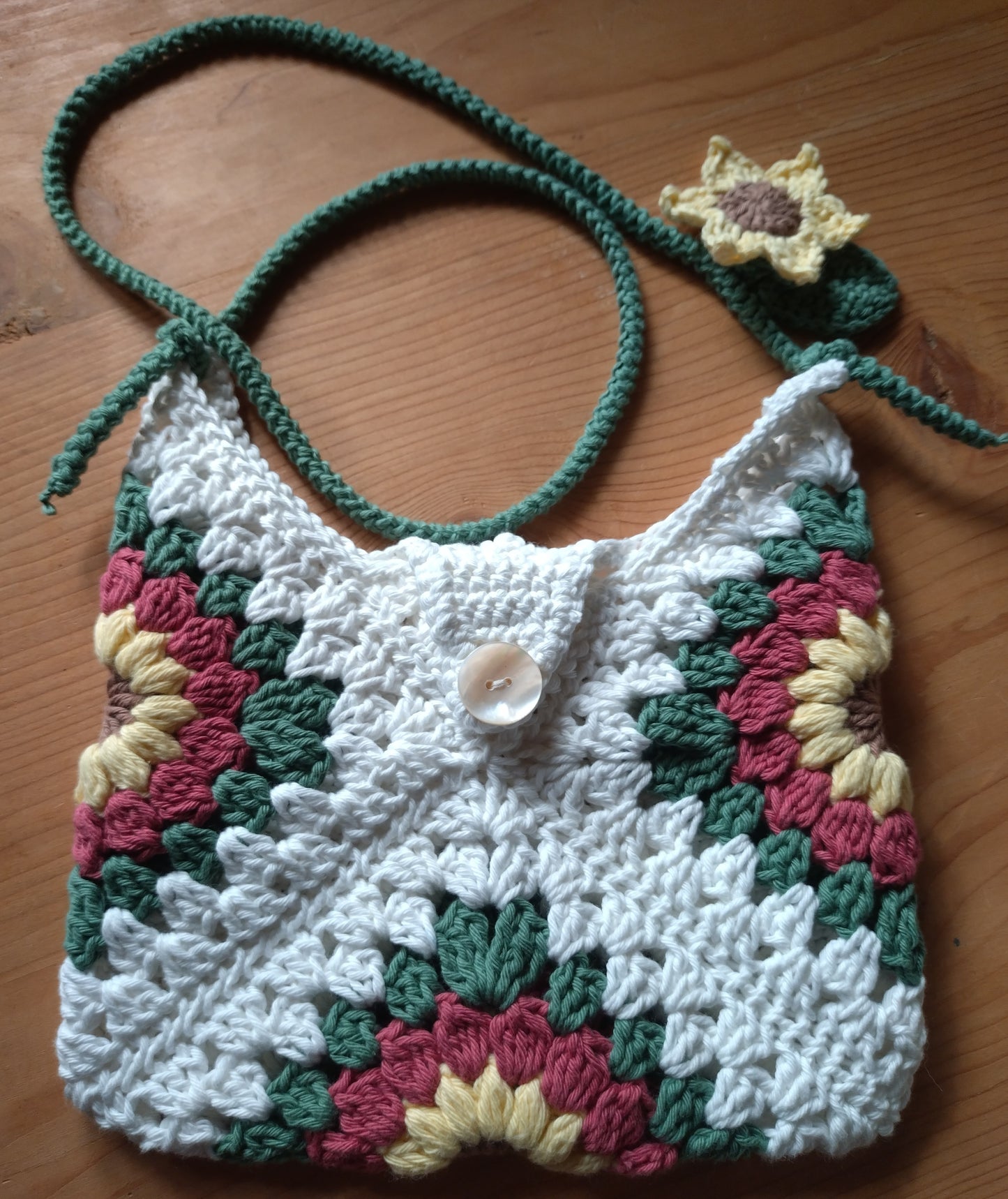 Mini Sac à Main/pochette "Éclat de Tournesol" – 100 % Coton