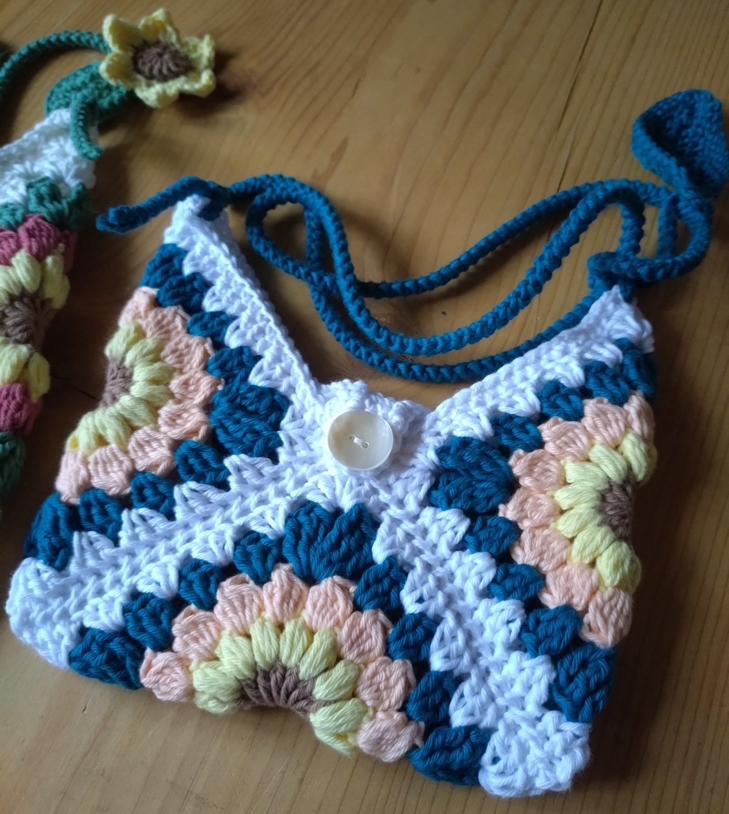 Mini Sac à Main/pochette "Éclat de Tournesol" – 100 % Coton