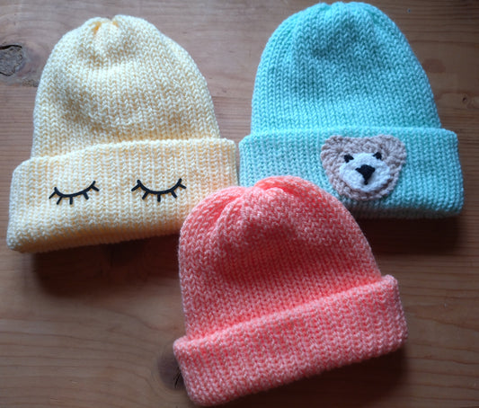 Bonnet bébé enfant tricotin
