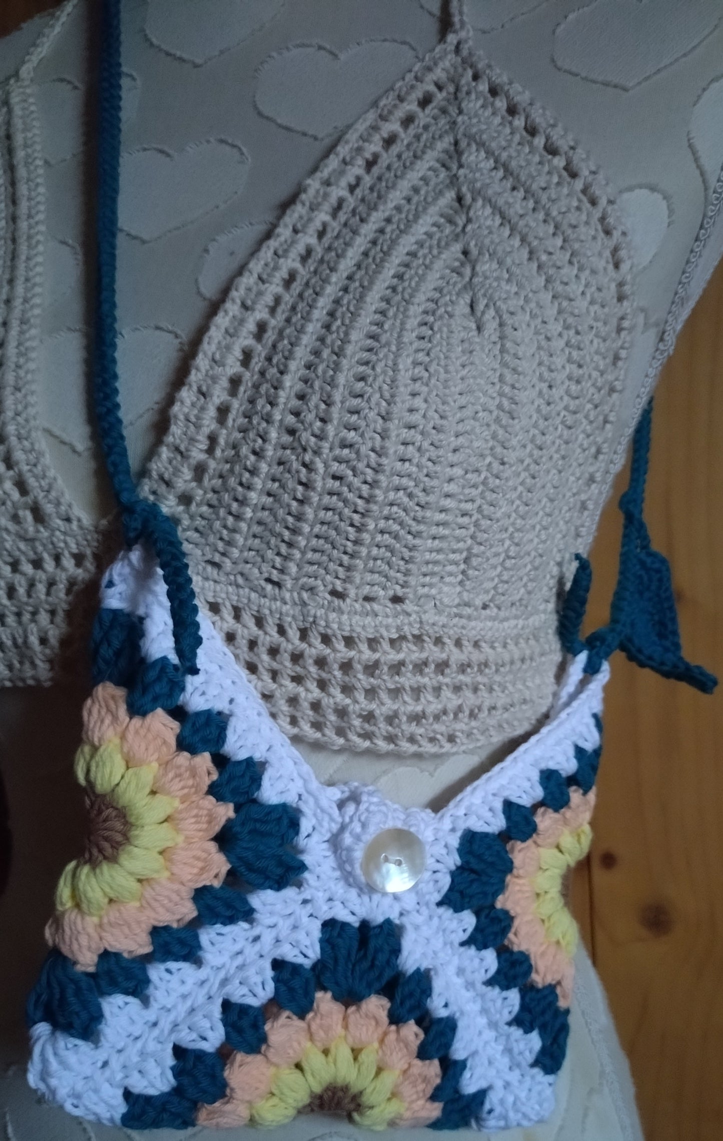 Mini Sac à Main/pochette "Éclat de Tournesol" – 100 % Coton
