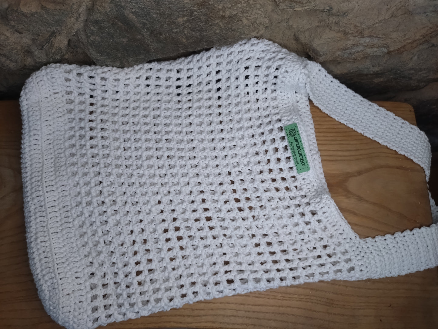 Tote bag filet 100 % coton recyclé