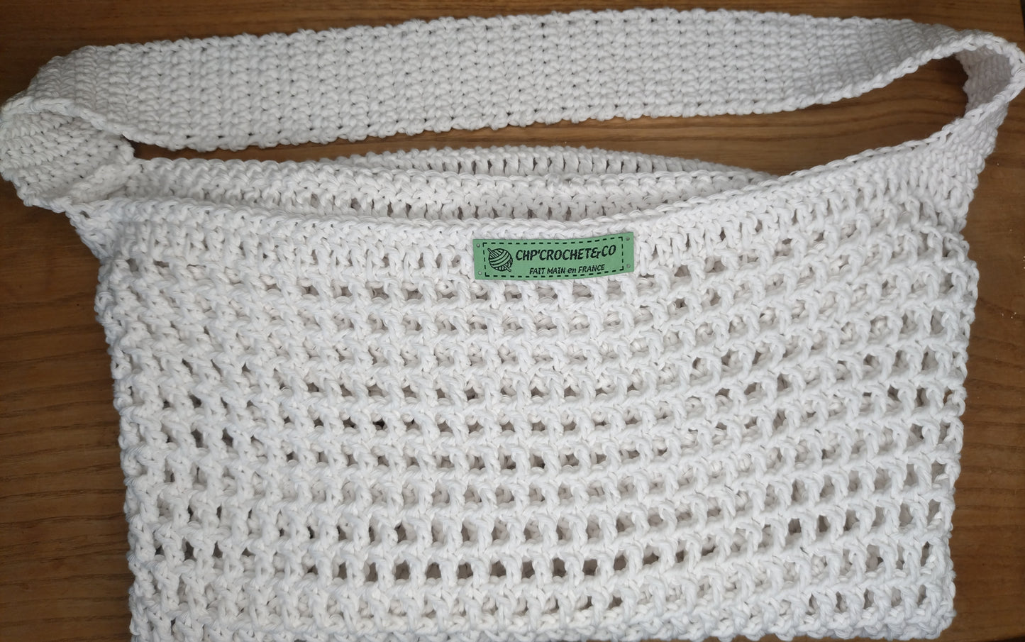 Tote bag filet 100 % coton recyclé