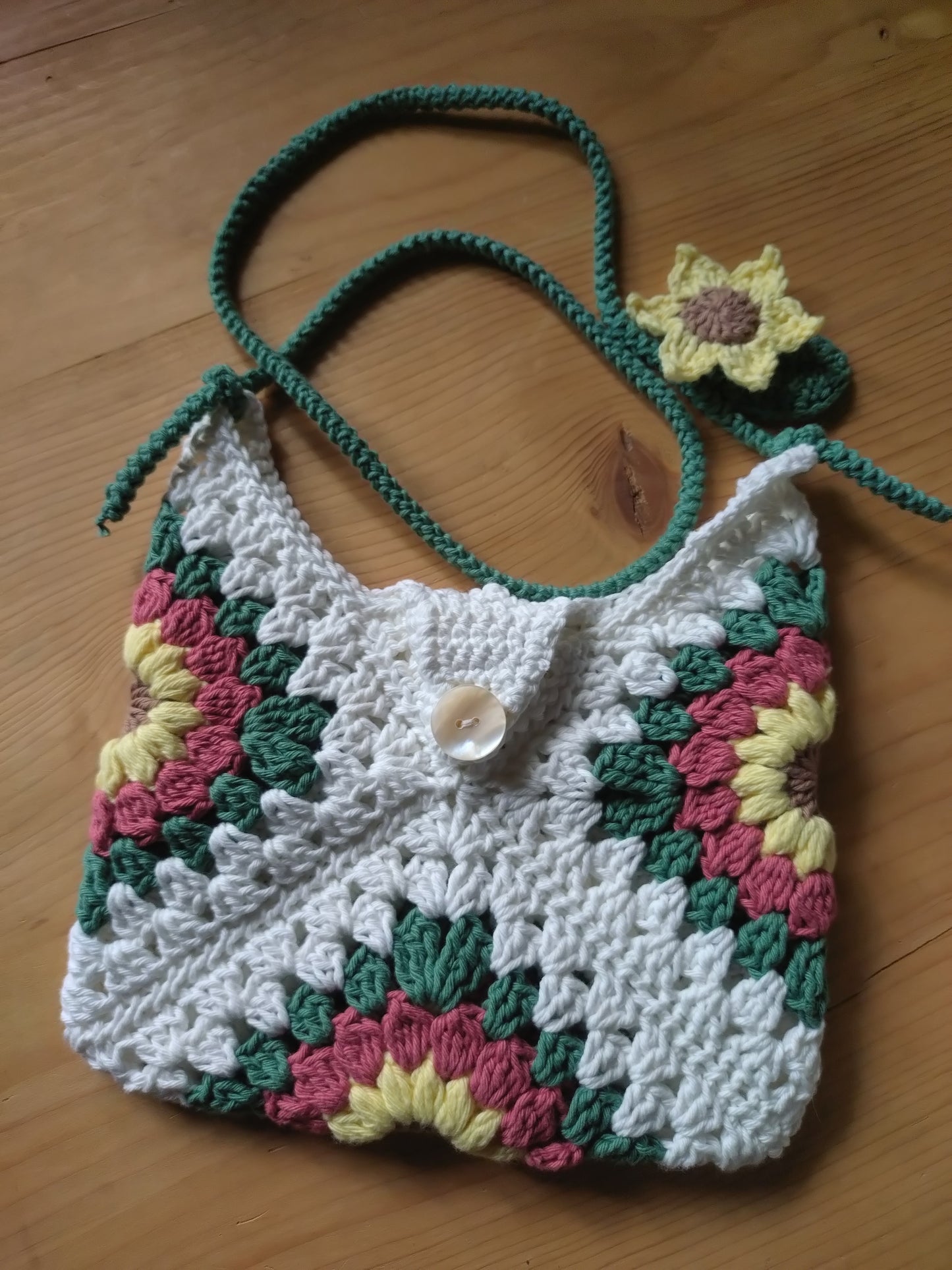Mini Sac à Main/pochette "Éclat de Tournesol" – 100 % Coton